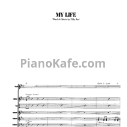 Ноты Billy Joel - My life (Партитура) - предпросмотр