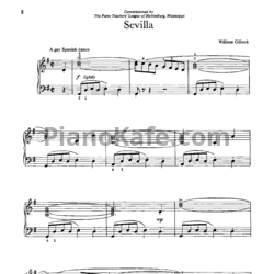 Ноты William Gillock - Sevilla