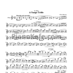 Ноты Chris Brown - A tango trifle - предпросмотр