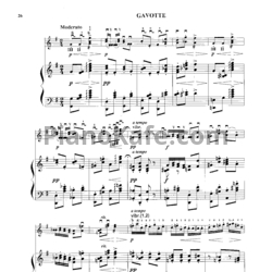 Ноты С. Василенко - Гавот (Редакция П. Нечепоренко) - предпросмотр