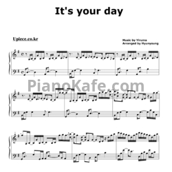 Ноты Yiruma - It's your day - предпросмотр