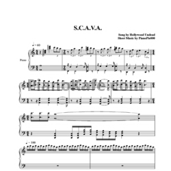 Ноты Hollywood Undead – SCAVA - предпросмотр