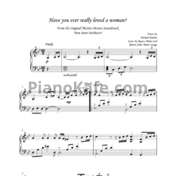 Ноты Bryan Adams - Have you ever loved a woman - предпросмотр