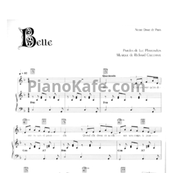 Ноты Riccardo Cocciante - Belle (3)