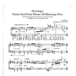 Ноты David Nevue - Praise god from Whom all blessings flow - предпросмотр