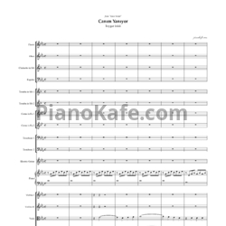 Ноты Toygar Isikli - Canım Yanıyor (Партитура и партии) - предпросмотр