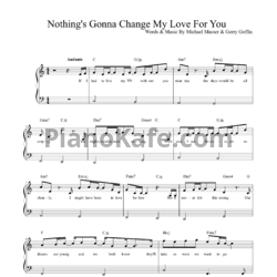 Ноты George Benson - Nothing's gonna change my love for you - предпросмотр