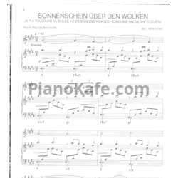 Ноты Sunshine above the clouds - предпросмотр