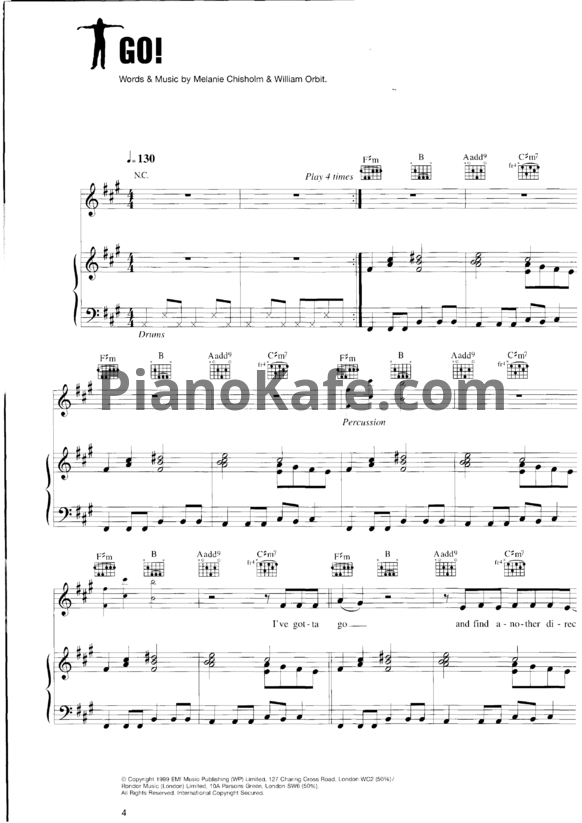 Ноты Melanie C - Northern star (Книга нот) - PianoKafe.com