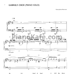 Ноты Ennio Morricone - Gabriel's oboe - предпросмотр