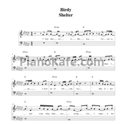 Ноты Birdy - Shelter