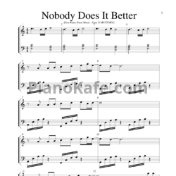 Ноты Ariana Grande - Nobody does it better - предпросмотр