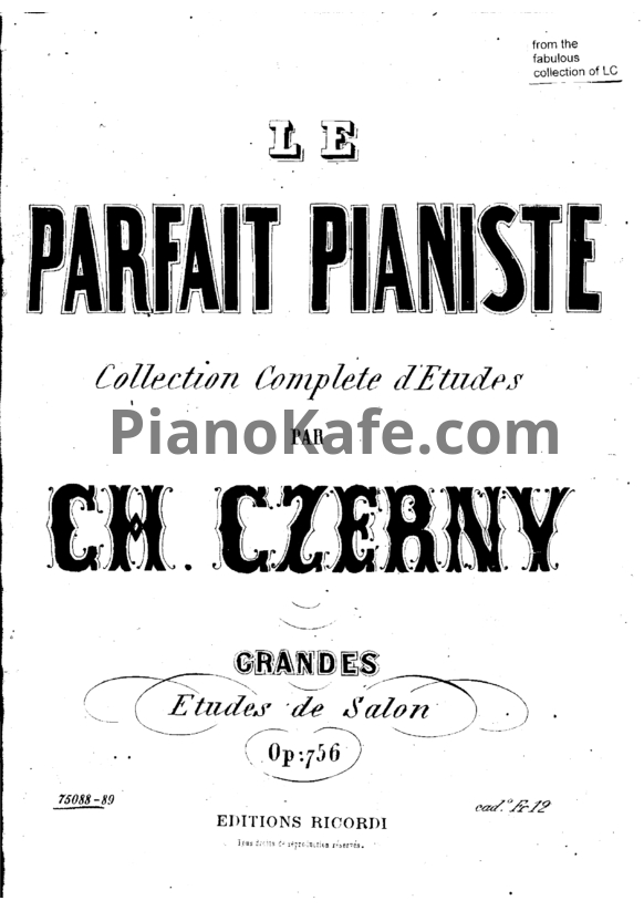 Ноты Карл Черни - Три салонных этюда (Op. 756) - PianoKafe.com