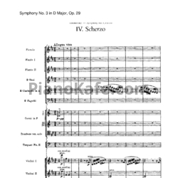 Ноты П. Чайковский - Симфония №3 (Партитура) Op. 29 - предпросмотр