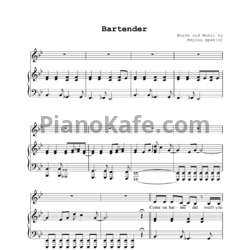 Ноты Regina Spektor - Bartender - предпросмотр