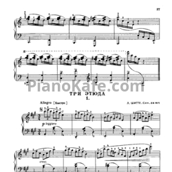 Ноты Людвиг Шитте - Три этюда (Соч. 68) - предпросмотр