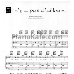 Ноты Mylene Farmer - Il n'y a pas d'ailleurs - предпросмотр