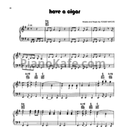 Ноты Pink Floyd - Have a cigar - предпросмотр