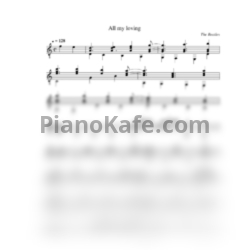 Ноты The Beatles - All my loving (гитара) - предпросмотр