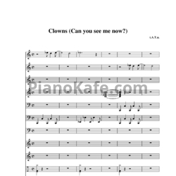 Ноты Тату - Клоуны - предпросмотр