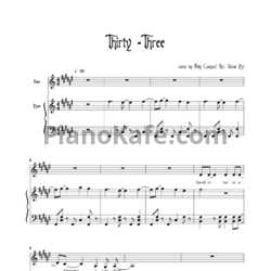 Ноты The Smashing Pumpkins - Thirty-Three - предпросмотр