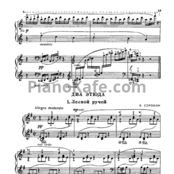 Ноты К. Сорокин - Два этюда - предпросмотр