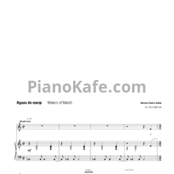 Ноты Antonio Carlos Jobim - Aguas de Marco (Waters of March) - предпросмотр