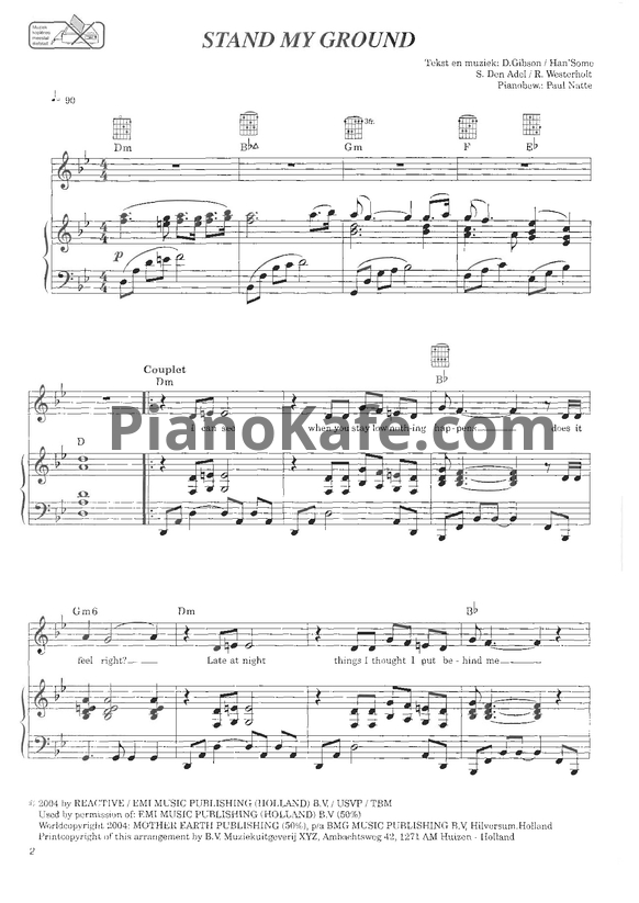 Ноты Within Temptation - Stand my ground - PianoKafe.com