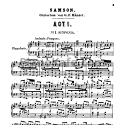 Ноты Георг Гендель - Оратория "Самсон" - предпросмотр