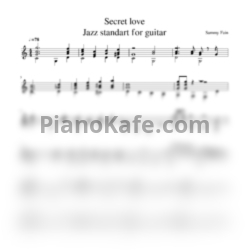 Ноты Sammy Fain - Secret love - предпросмотр