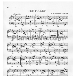 Ноты Герман Волленгаупт - Feu follet (Соч. 29, №2) - предпросмотр