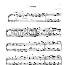Ноты А. Мирзоев - Ноктюрн (Op. 21 №9) - предпросмотр
