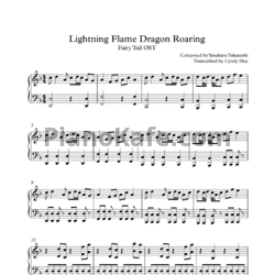 Ноты Yasuharu Takanashi - Lightning flame dragon roaring - предпросмотр