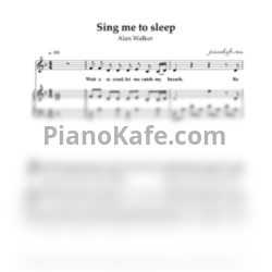 Ноты Alan Walker - Sing me to sleep (Версия 2) - предпросмотр