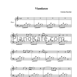 Ноты Fabrizio Paterlini - Viandanze - предпросмотр