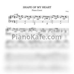 Ноты Sting - Shape of my heart (Переложение Дины Ярош) - предпросмотр