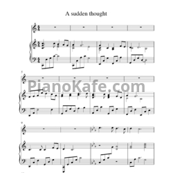 Ноты Ketil Bjornstad - A sudden thought - предпросмотр