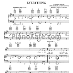 Ноты Michael Buble - Everything - предпросмотр
