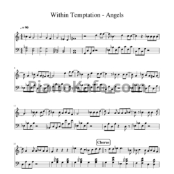 Ноты Within Temptation - Angels - предпросмотр