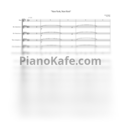 Ноты John Kander - New York, New York (Партитура и партии) - предпросмотр