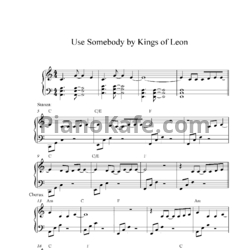 Ноты Kings Of Leon - Use somebody