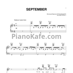 Ноты Daughtry - September - предпросмотр