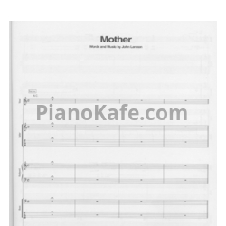 Ноты John Lennon - Mother (Партитура) - предпросмотр
