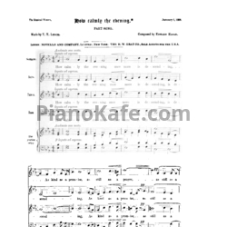 Ноты Эдуард Элгар - How calmly the evening - предпросмотр