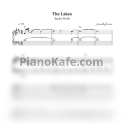 Ноты Taylor Swift - The lakes (Easy piano cover) - предпросмотр