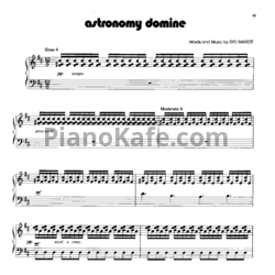 Ноты Pink Floyd - Astronomy domine - предпросмотр