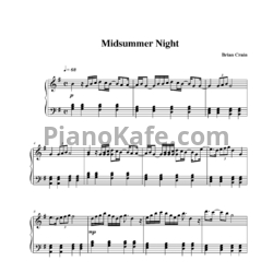 Ноты Brian Crain - Midsummer night - предпросмотр