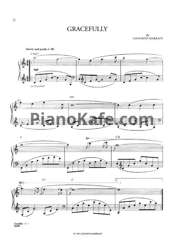 Ноты Giovanni Marradi - Gracefully - PianoKafe.com