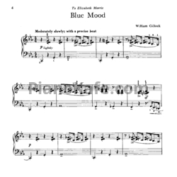 Ноты William Gillock - Blue Mood - предпросмотр