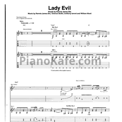 Ноты Black Sabbath - Lady Evil (Guitar tabs & Voice) - предпросмотр